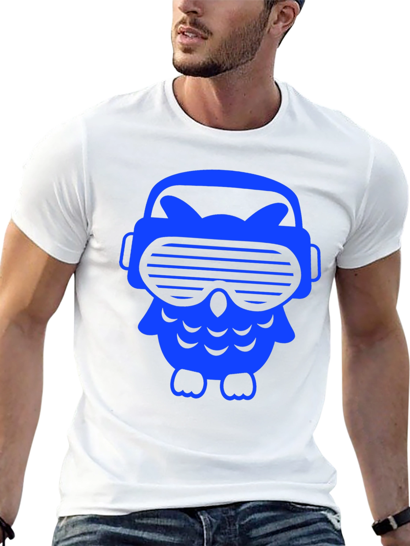 Owl VR Headset Black T-Shirt