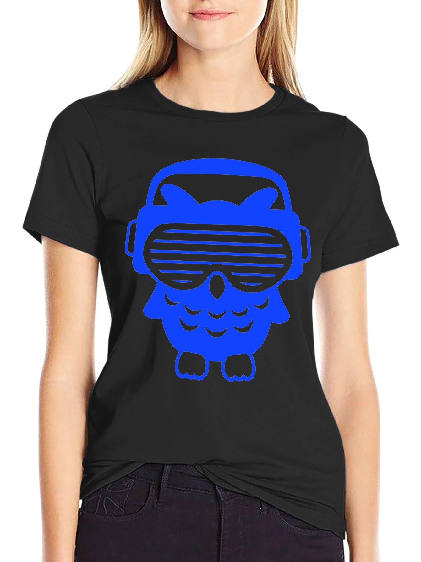 Owl VR Headset Black T-Shirt