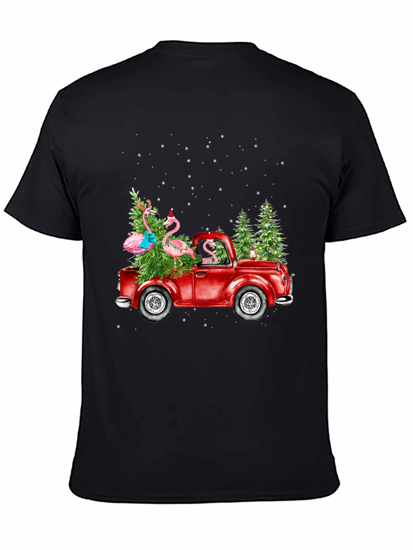 Festive Flamingo Truck Tee