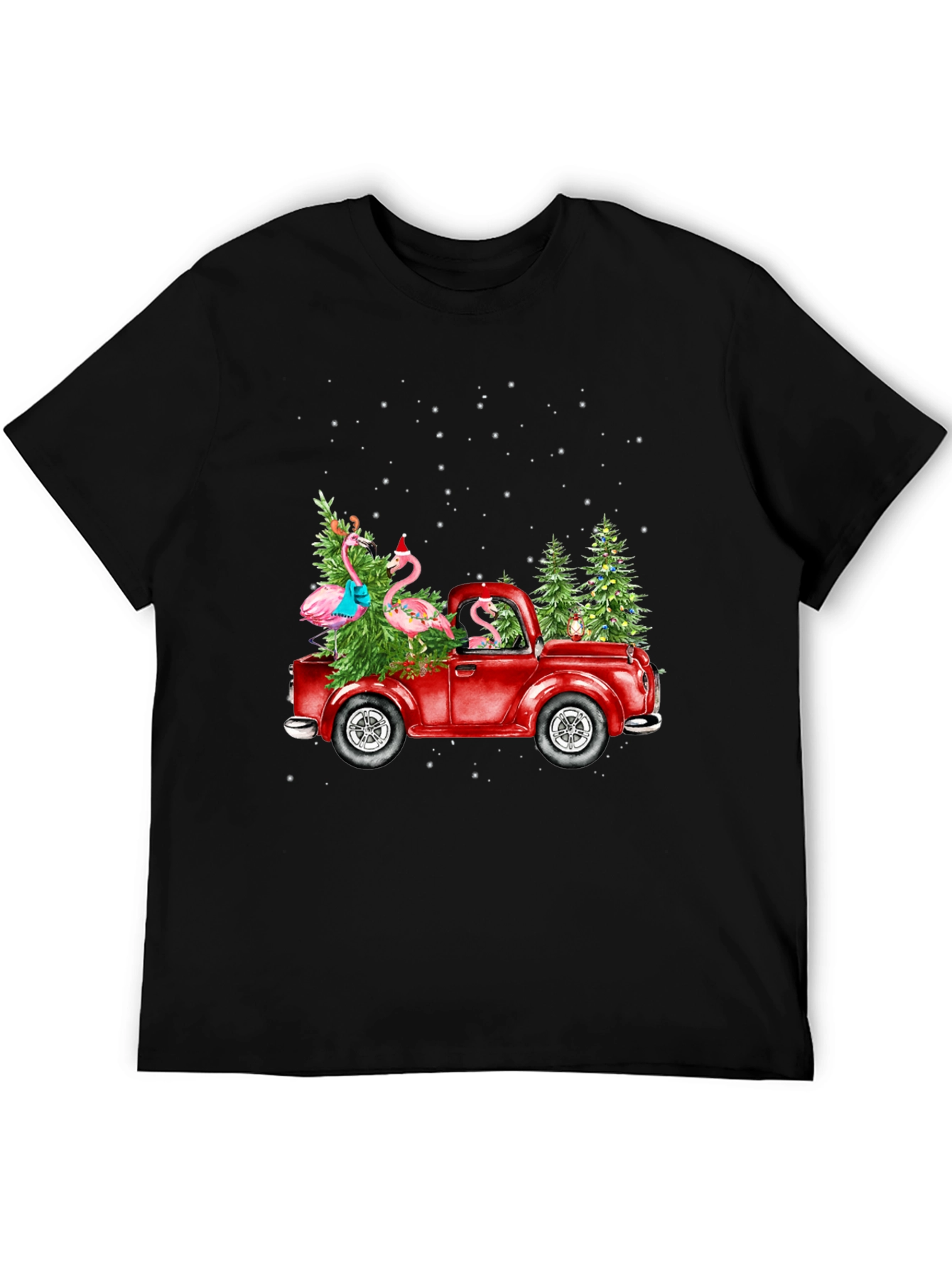 Festive Flamingo Truck Tee