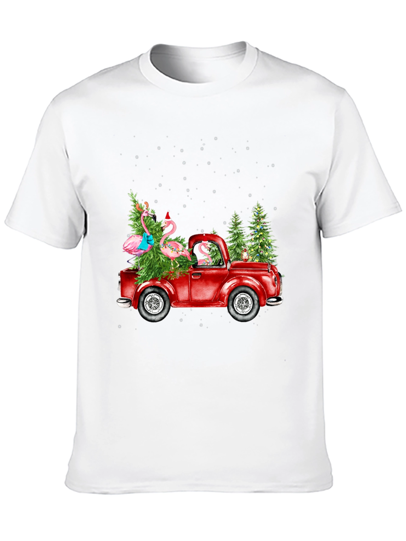 Festive Flamingo Truck Tee