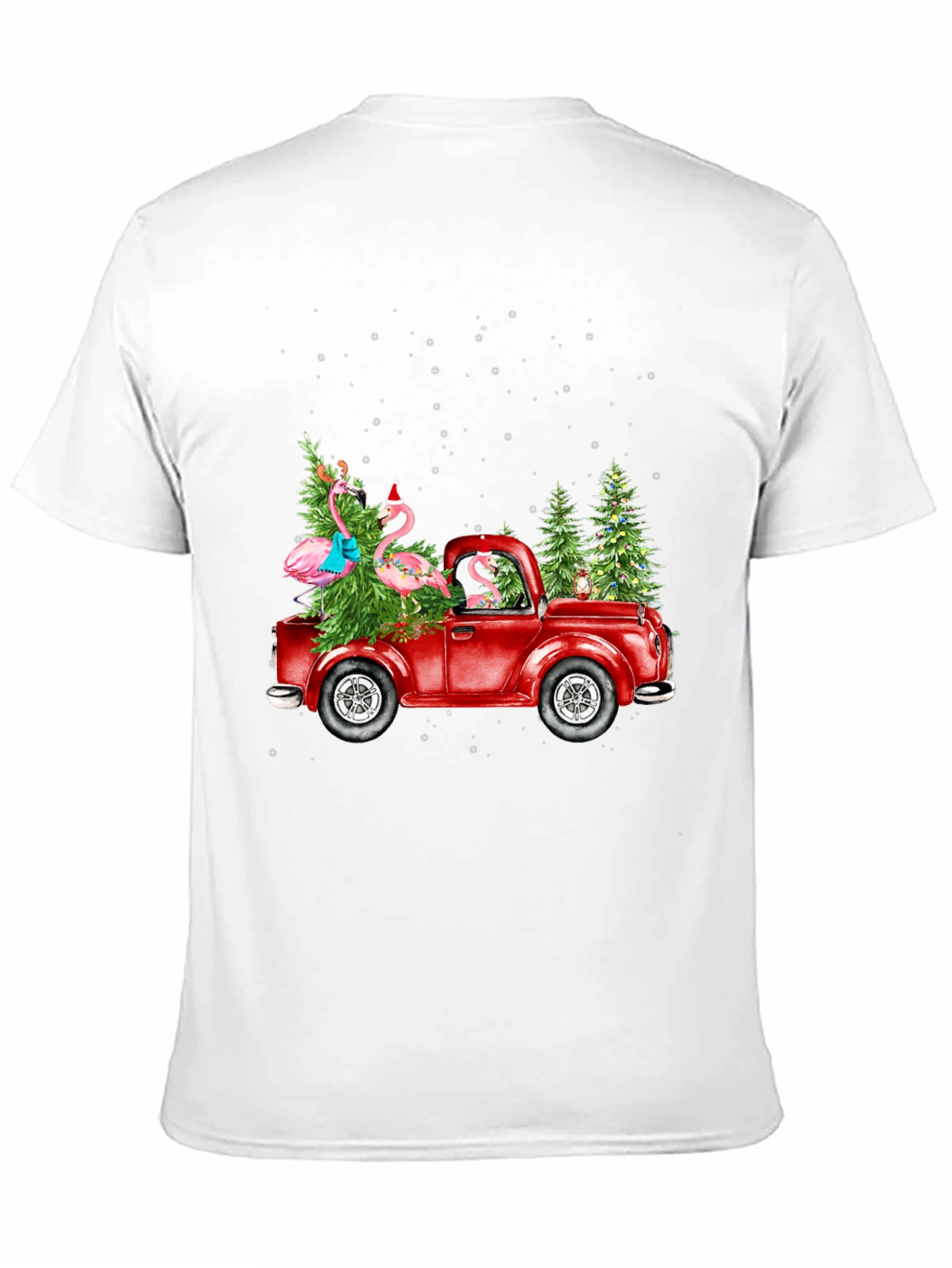 Festive Flamingo Truck Tee