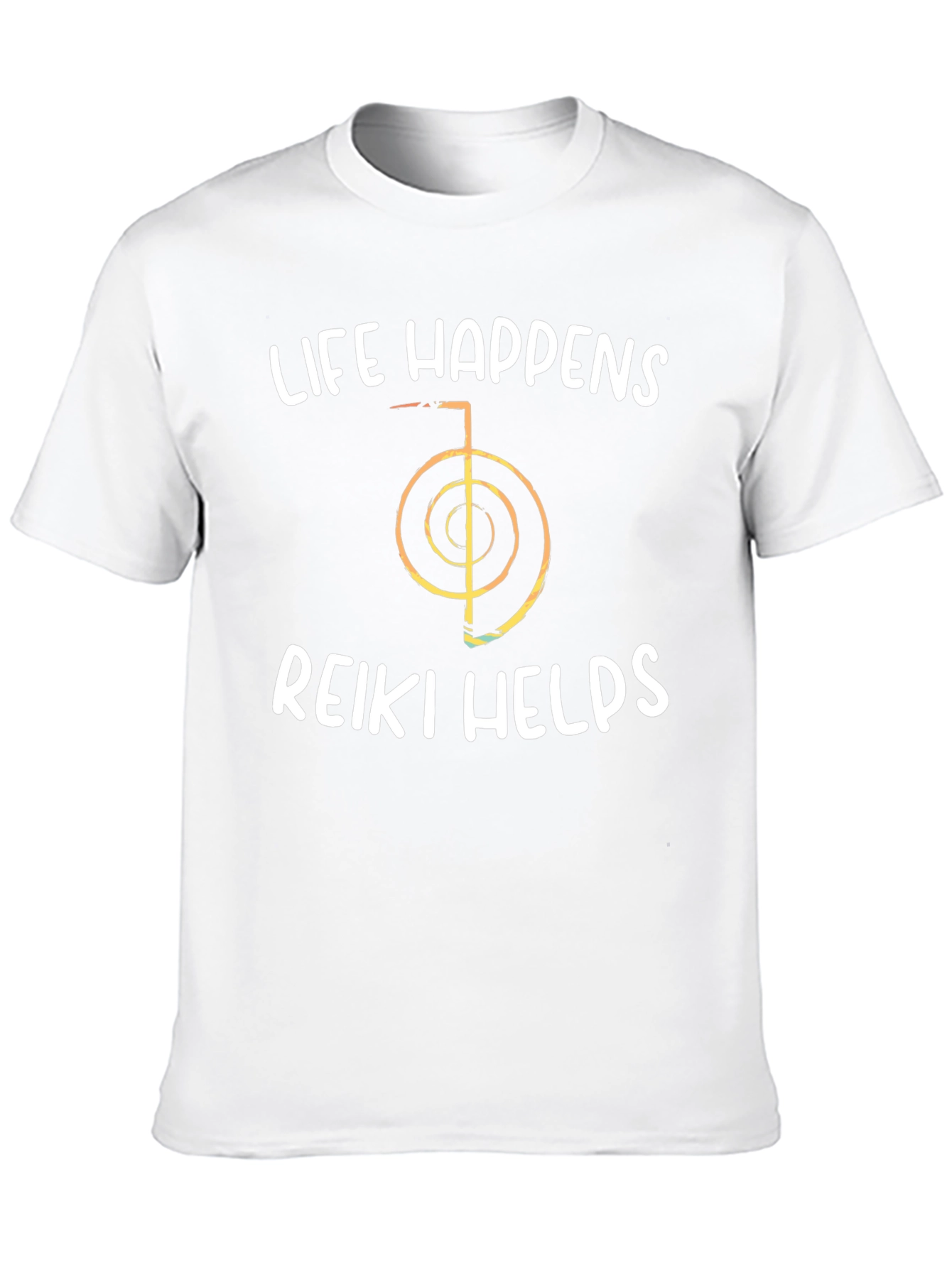 Life Happens Reiki Helps Black Graphic Tee