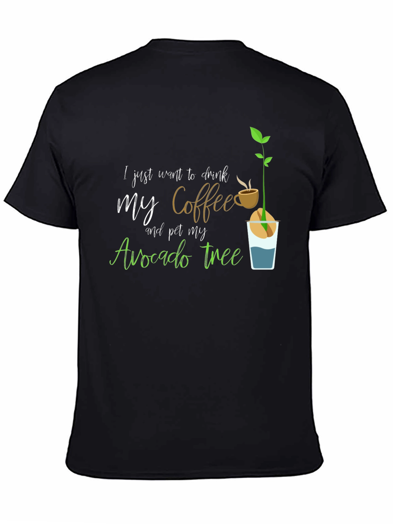 Coffee & Avocado Tree Graphic Tee