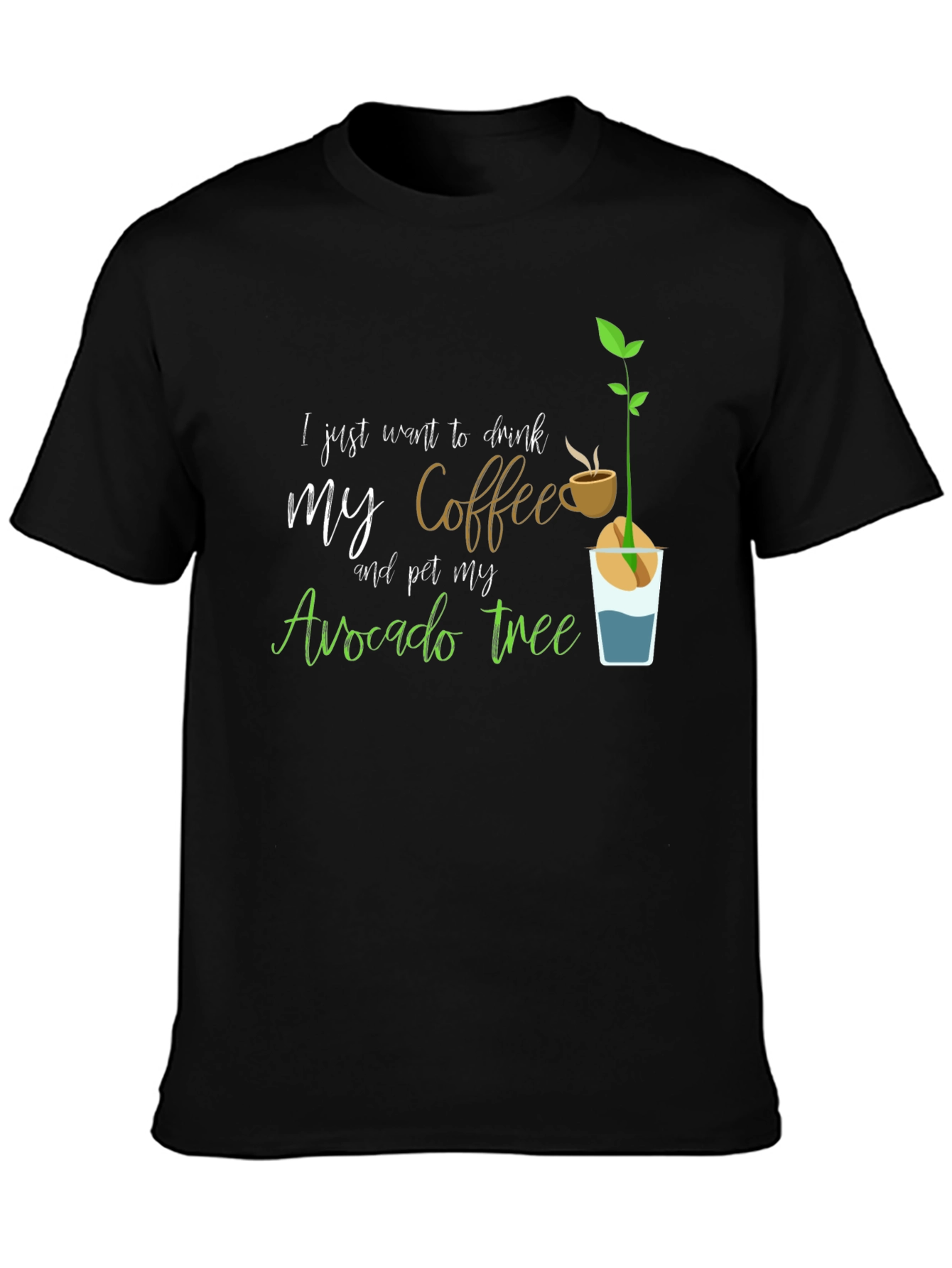 Coffee & Avocado Tree Graphic Tee