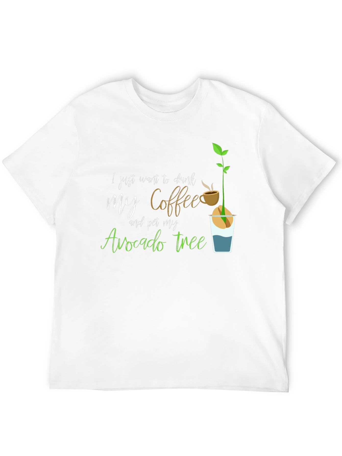 Coffee & Avocado Tree Graphic Tee