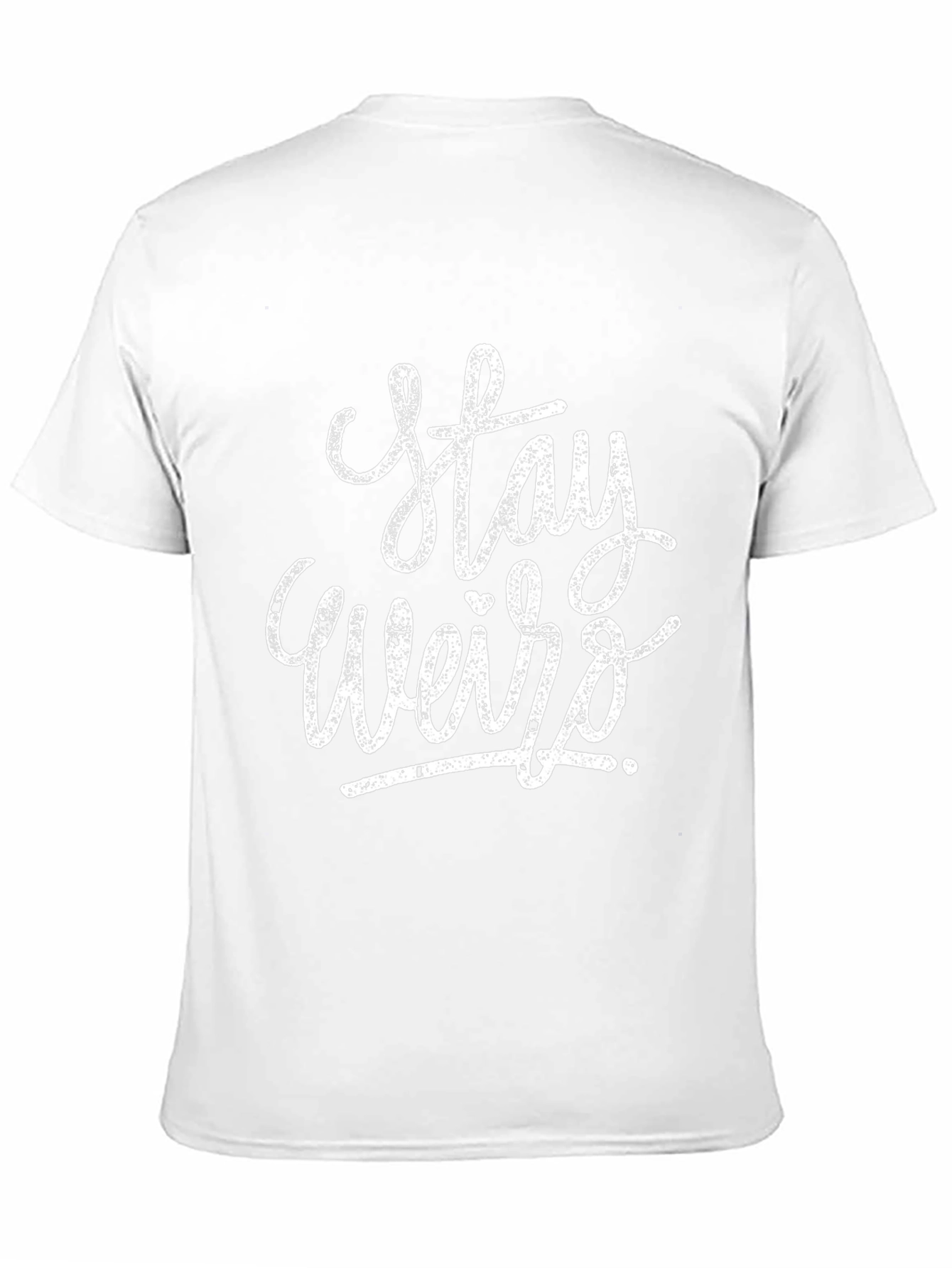 Stay Weird Graphic Tee - Soft Black Cotton T-Shirt