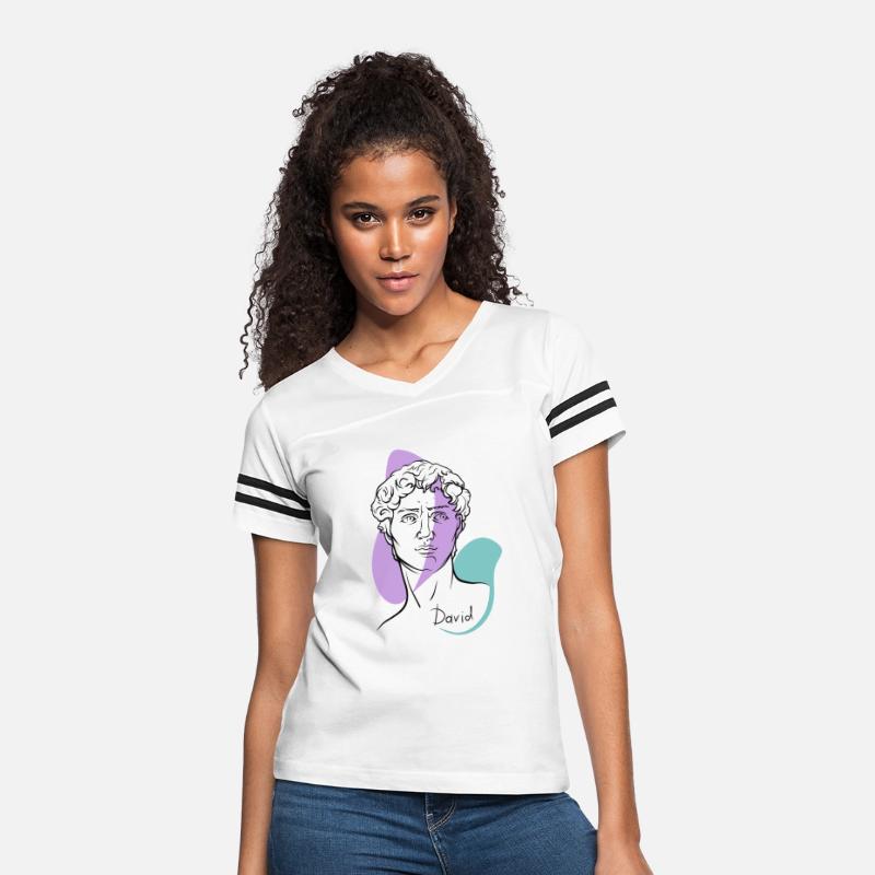 Modern David Line Art – Michelangelo Inspired