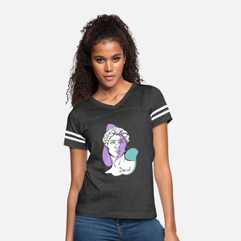 Modern David Line Art – Michelangelo Inspired