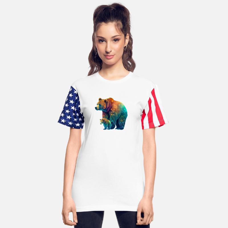 Mother Bear and Cub Sublimation Graphic Wild 1