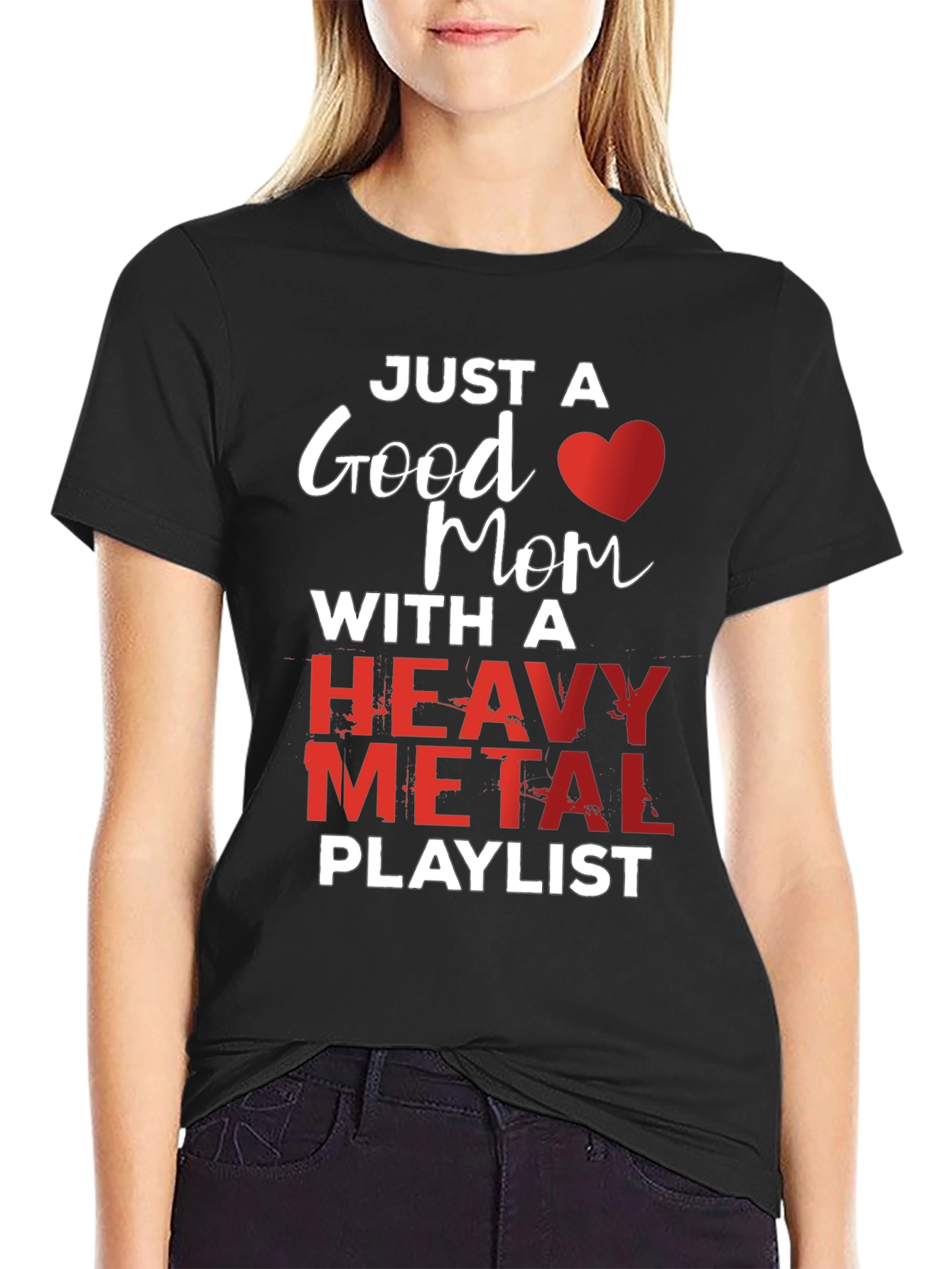 Good Mom Heavy Metal Playlist T-Shirt