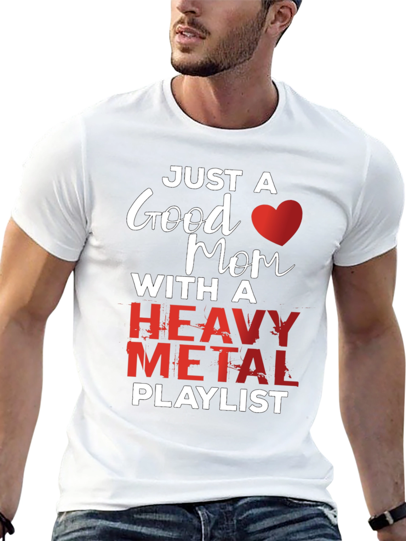 Good Mom Heavy Metal Playlist T-Shirt