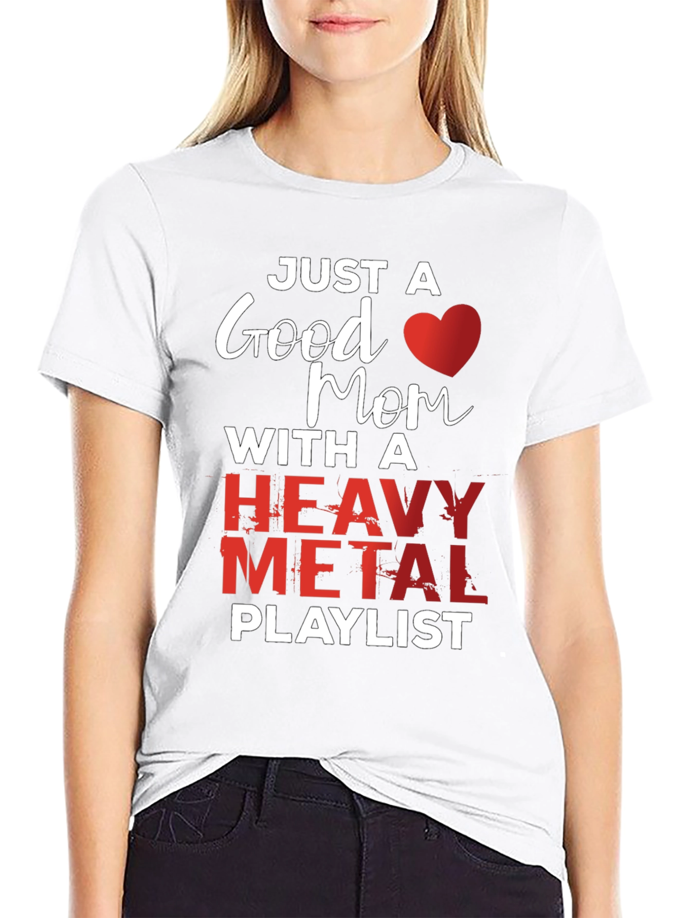 Good Mom Heavy Metal Playlist T-Shirt