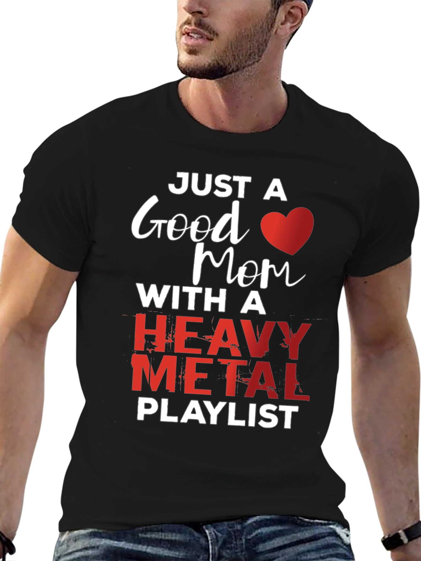 Good Mom Heavy Metal Playlist T-Shirt