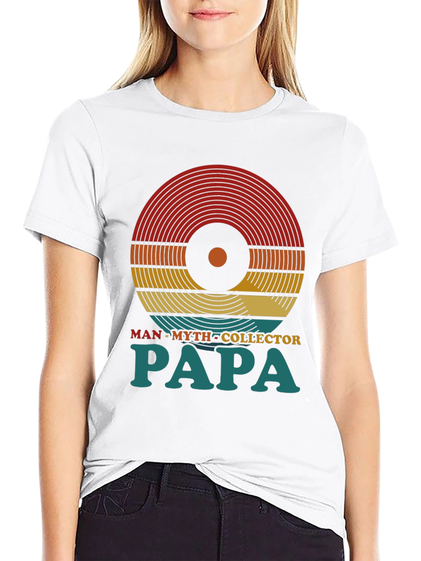 Retro Papa Vinyl Collector T-Shirt