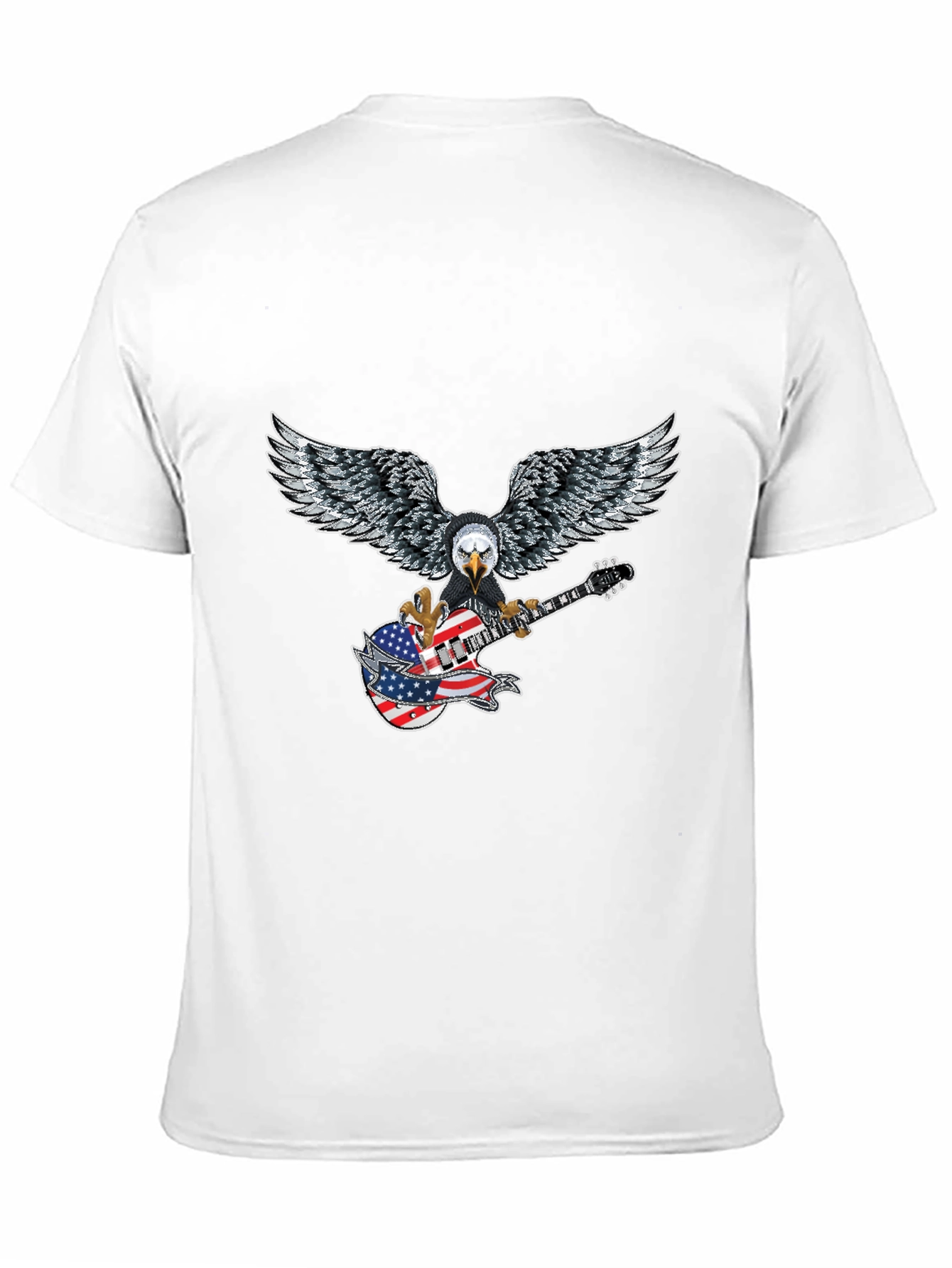 Eagle Guitar American Flag T-Shirt