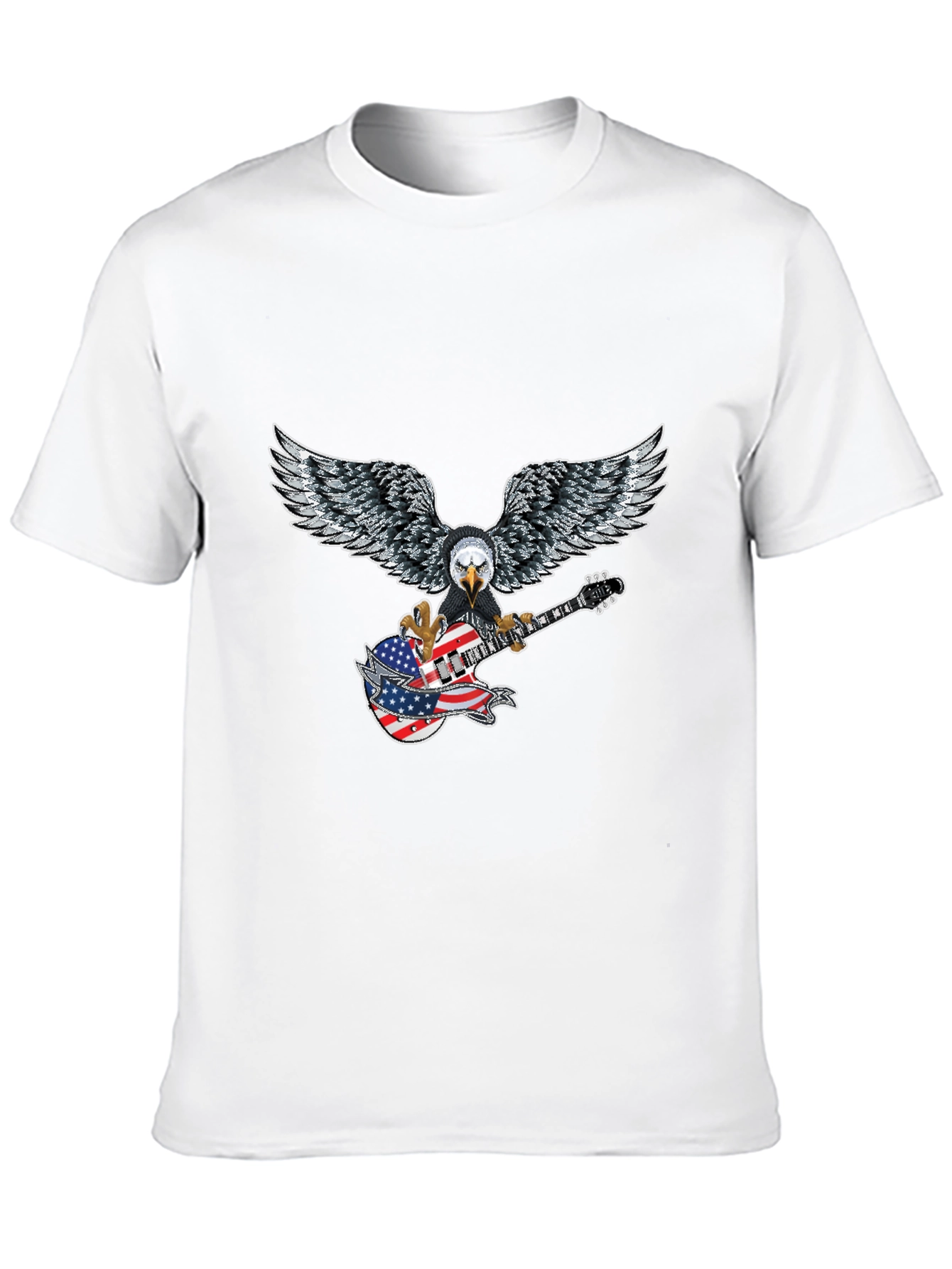Eagle Guitar American Flag T-Shirt