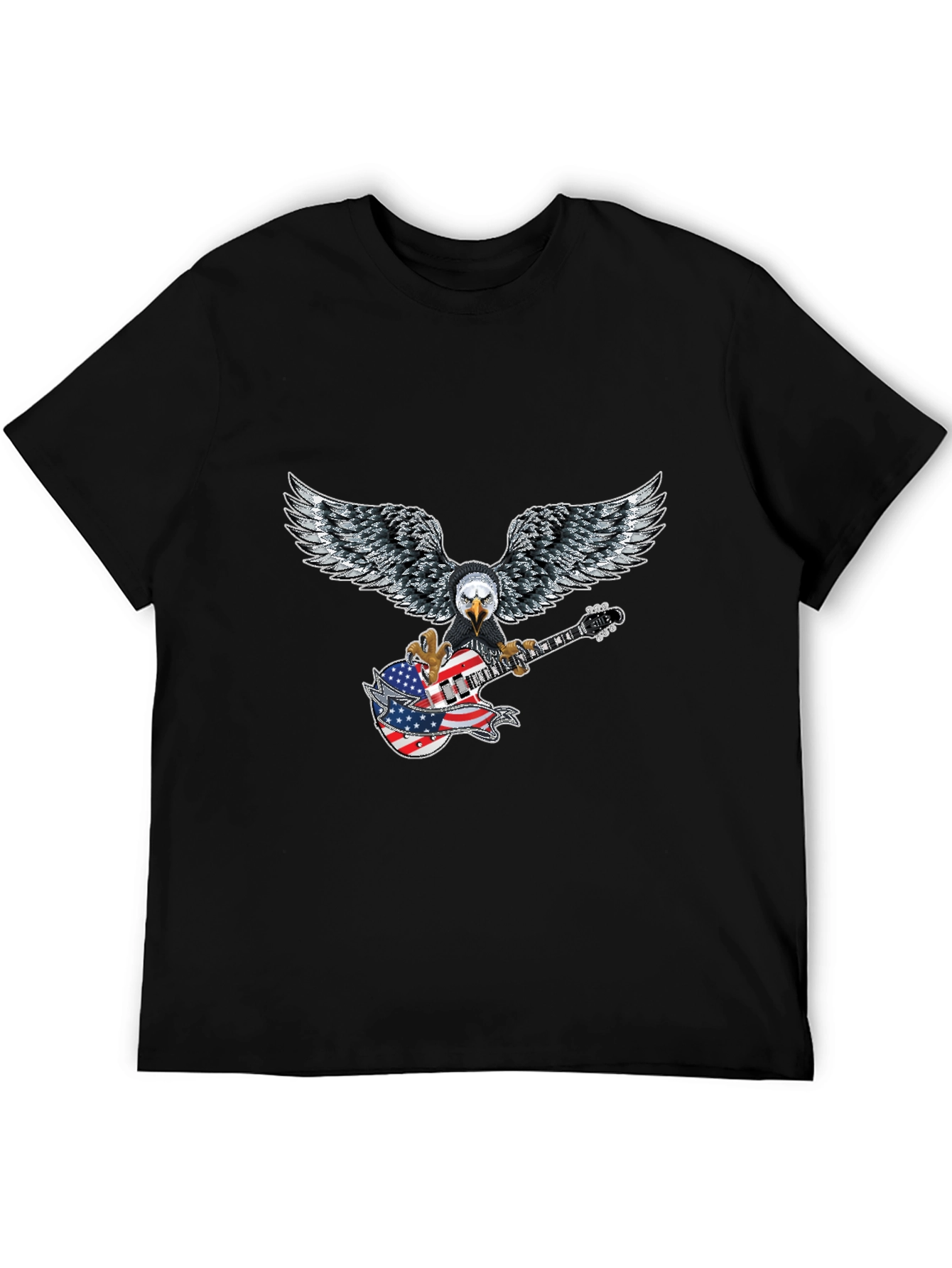 Eagle Guitar American Flag T-Shirt