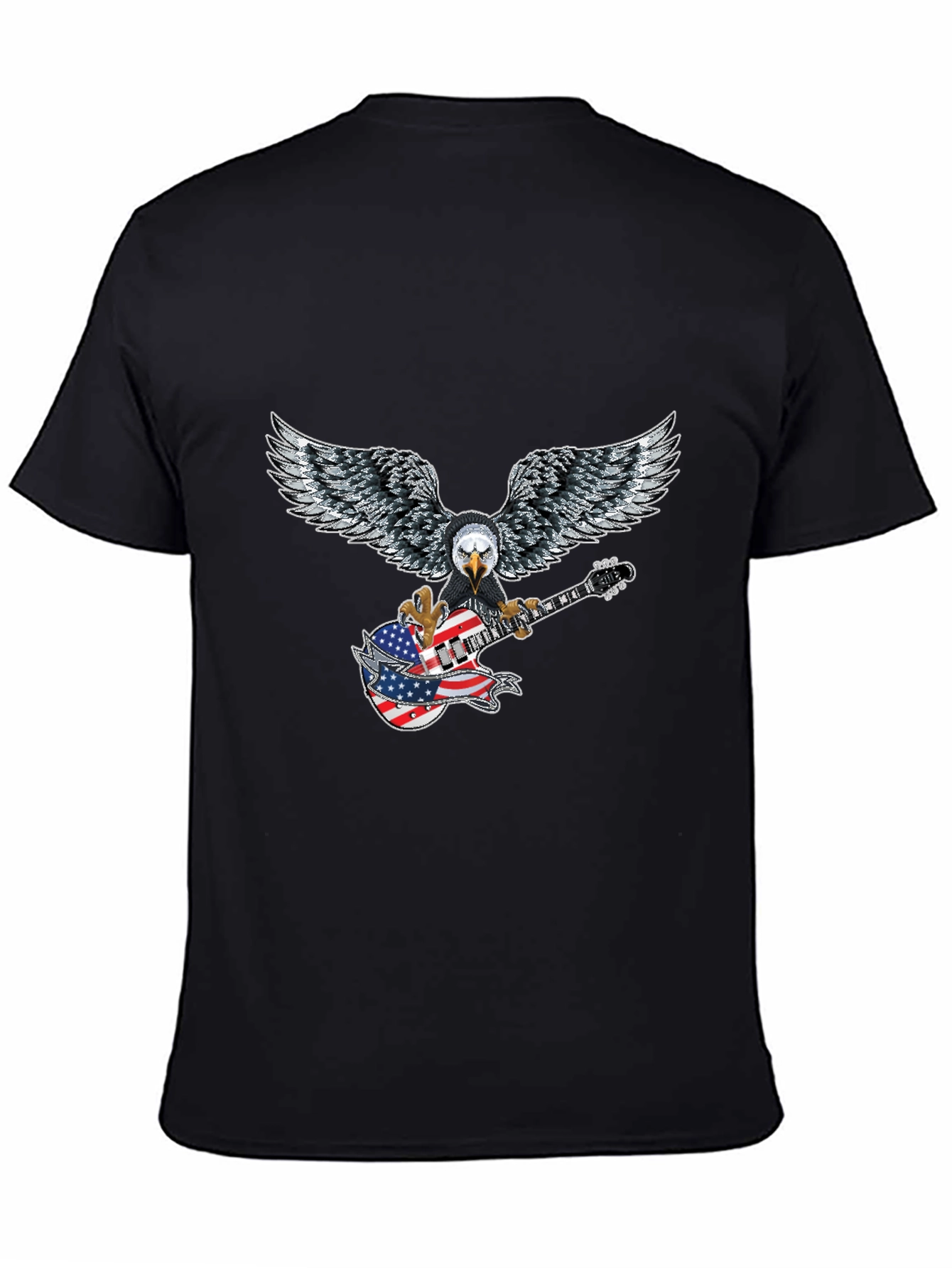 Eagle Guitar American Flag T-Shirt