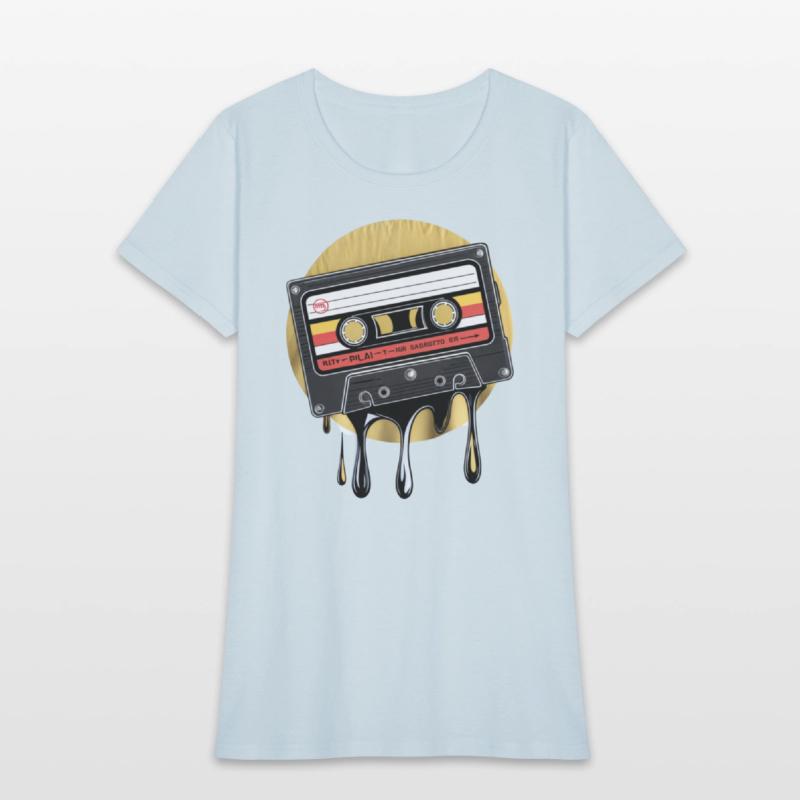 Music Shirt, 80's Cassette Tape , Vintage Cassette