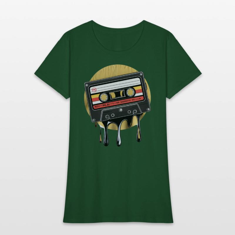 Music Shirt, 80's Cassette Tape , Vintage Cassette