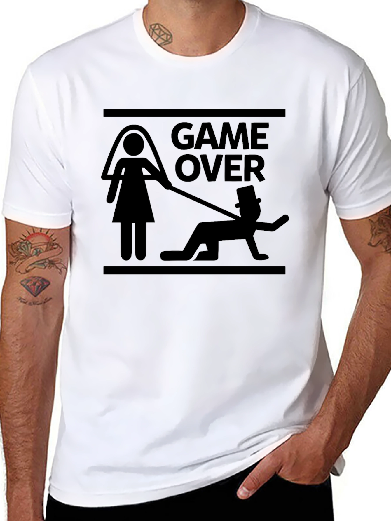 Game Over Groom Crew T-Shirt Bachelor Party