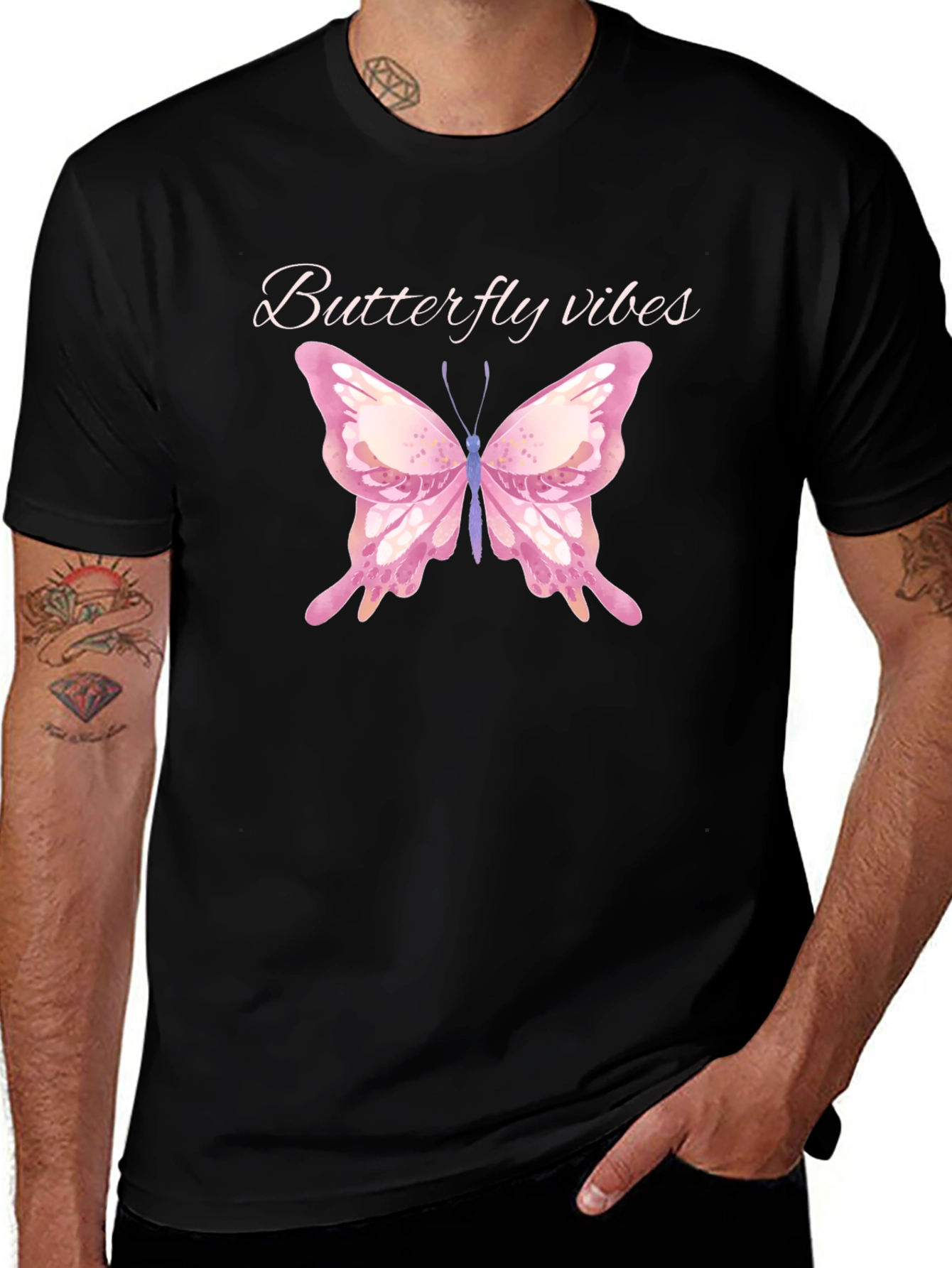 Butterfly Vibes Graphic T-Shirt
