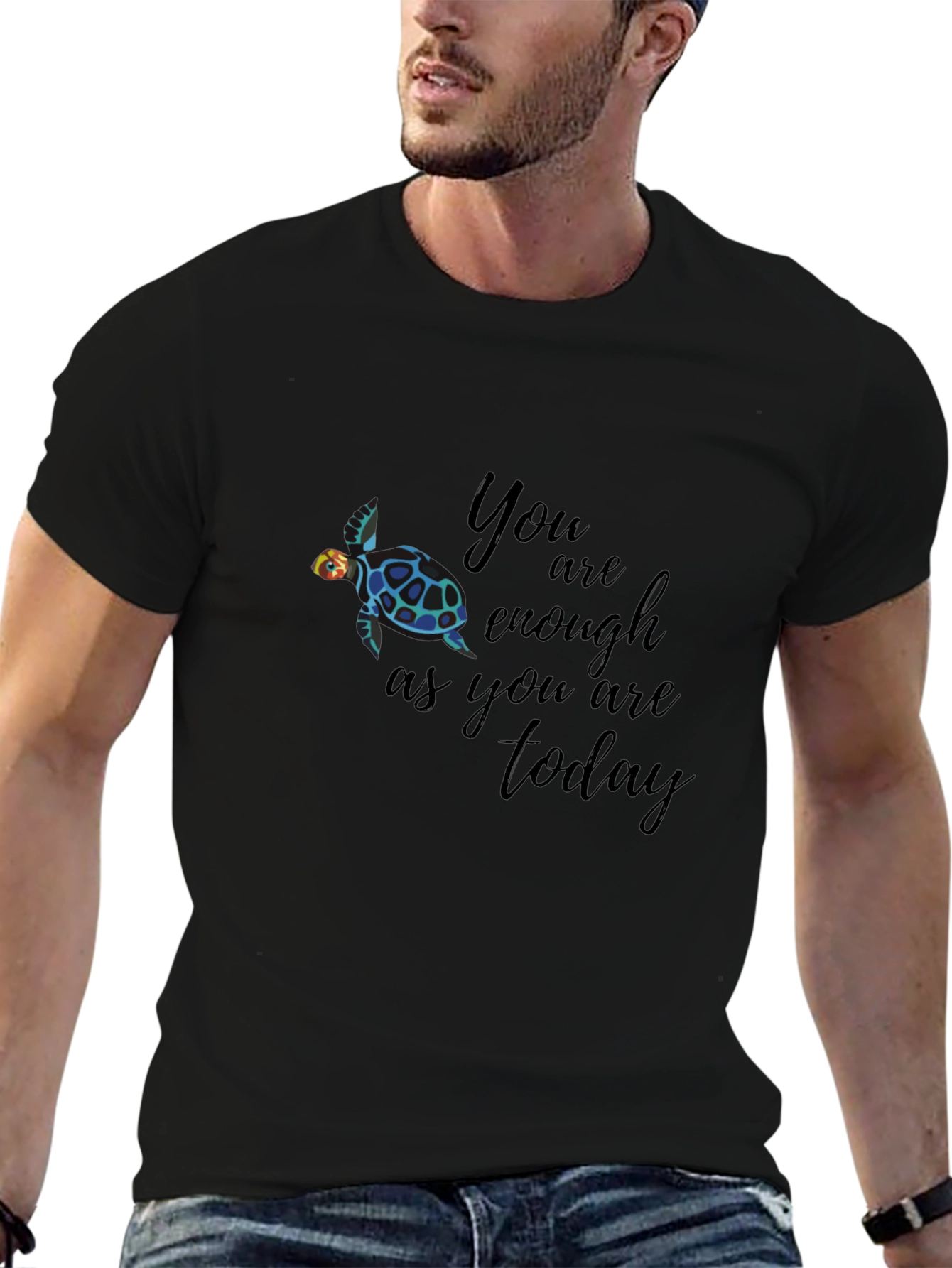 Turtle Graphic T-Shirt - You Are Enough