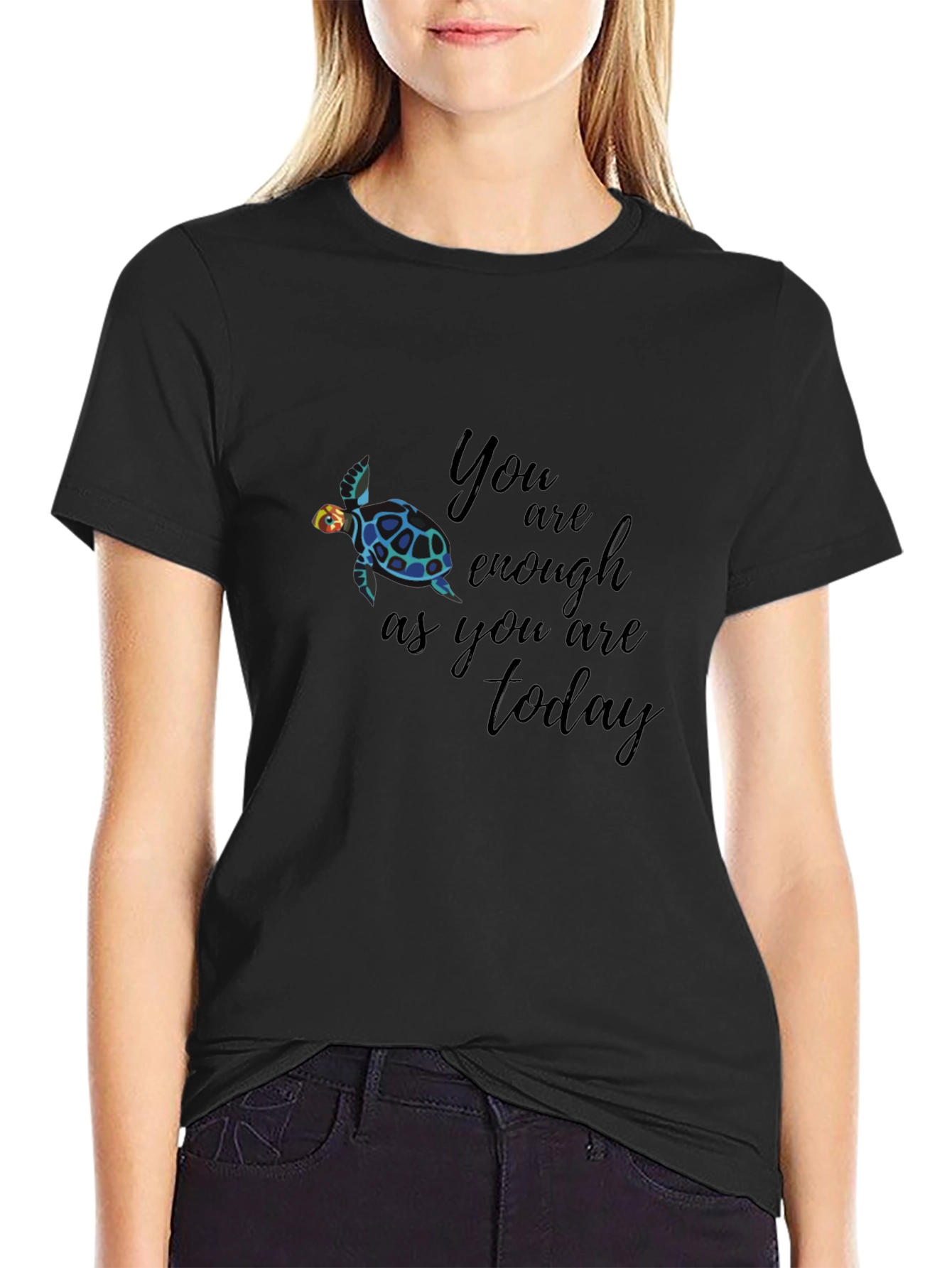 Turtle Graphic T-Shirt - You Are Enough