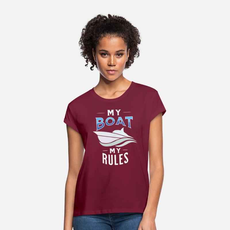My boat my rules t-shirt for motorboat driver