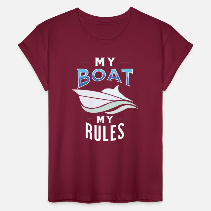 My boat my rules t-shirt for motorboat driver