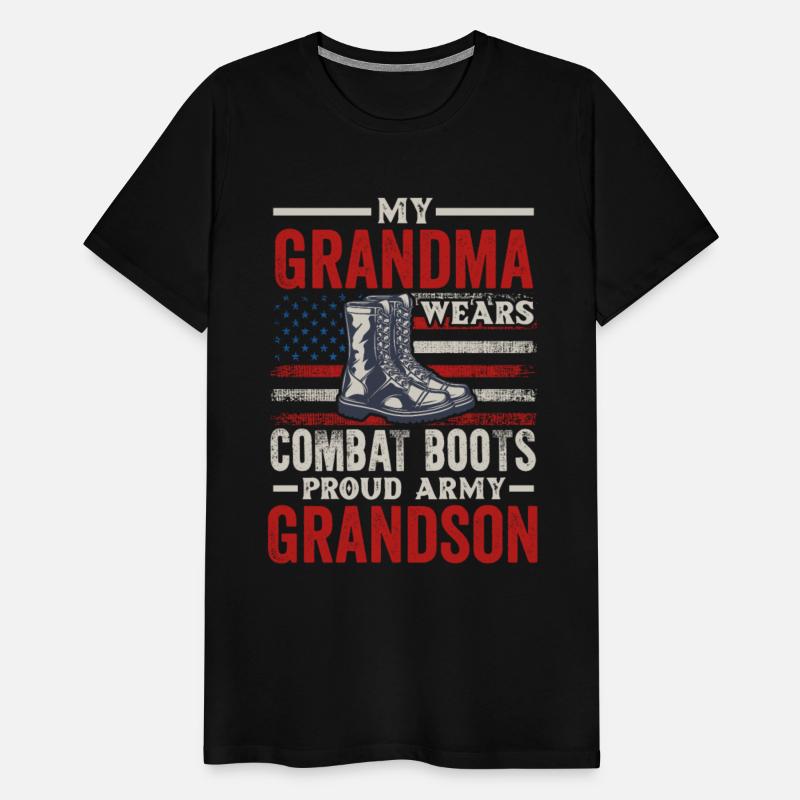 My Grandma Wears Combat Boots Proud Army Grandson