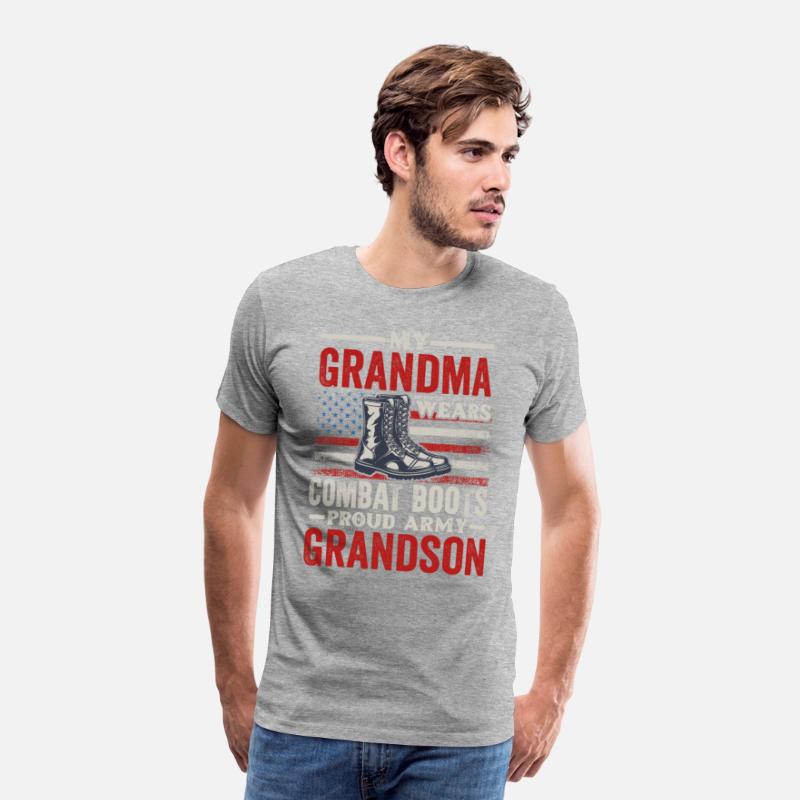 My Grandma Wears Combat Boots Proud Army Grandson