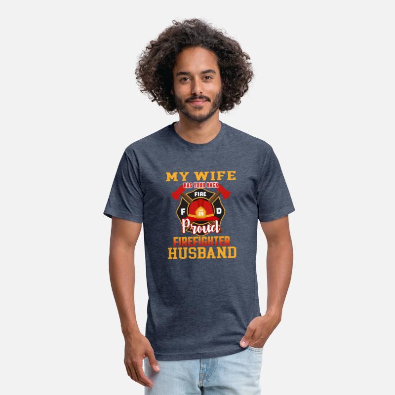 My Has Your Back Proud Firefighter Husband