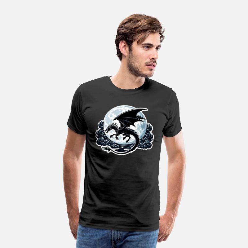 Mystical Dragon Silhouette