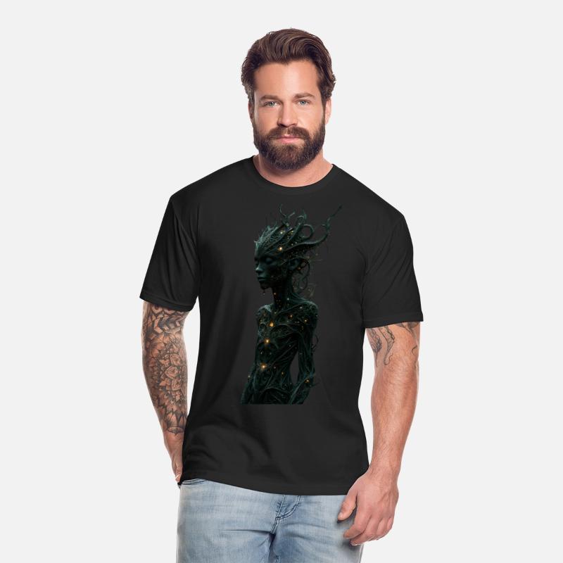 Mystical Forest Guardian with Glowing Tentacles