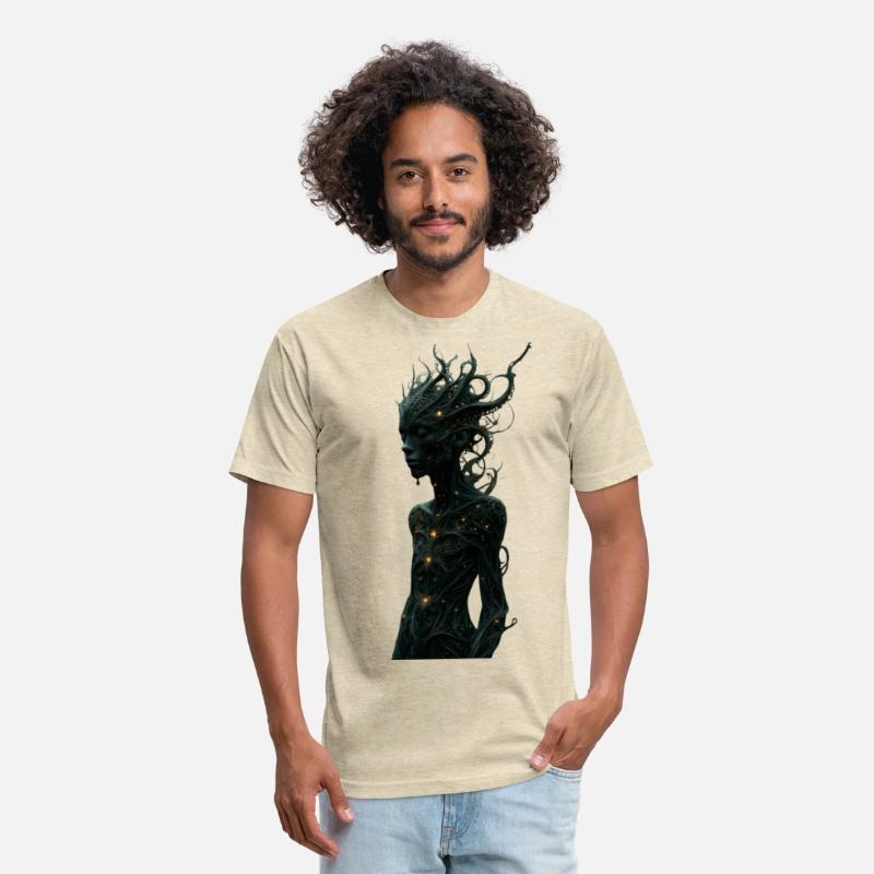 Mystical Forest Guardian with Glowing Tentacles