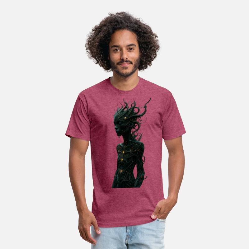 Mystical Forest Guardian with Glowing Tentacles