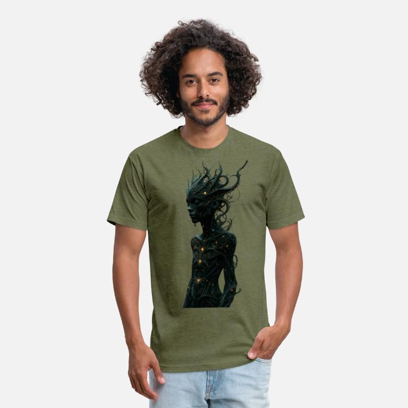 Mystical Forest Guardian with Glowing Tentacles