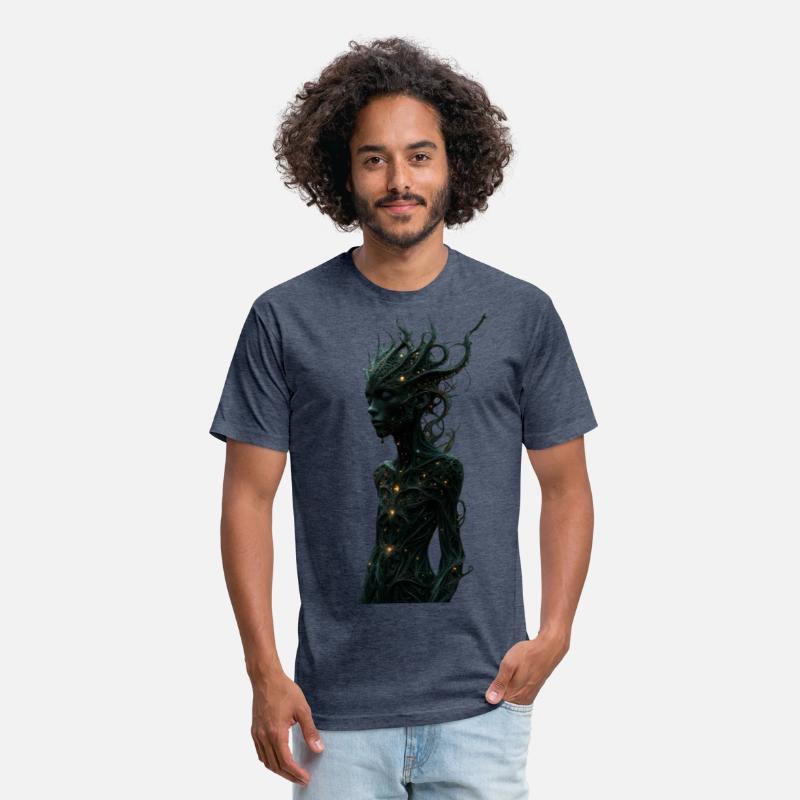Mystical Forest Guardian with Glowing Tentacles