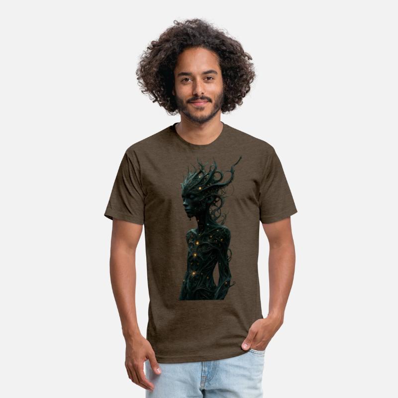 Mystical Forest Guardian with Glowing Tentacles