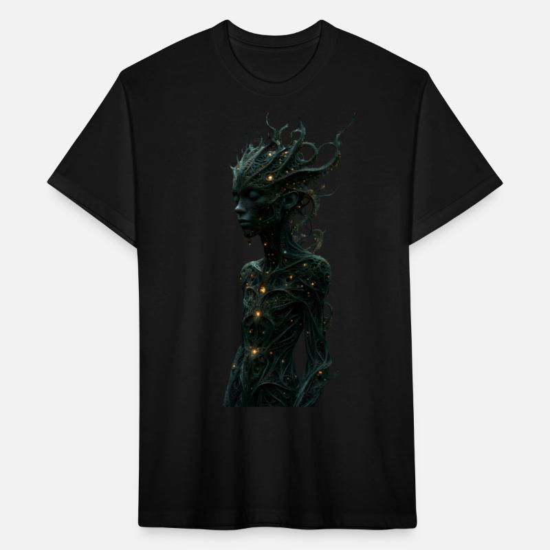 Mystical Forest Guardian with Glowing Tentacles