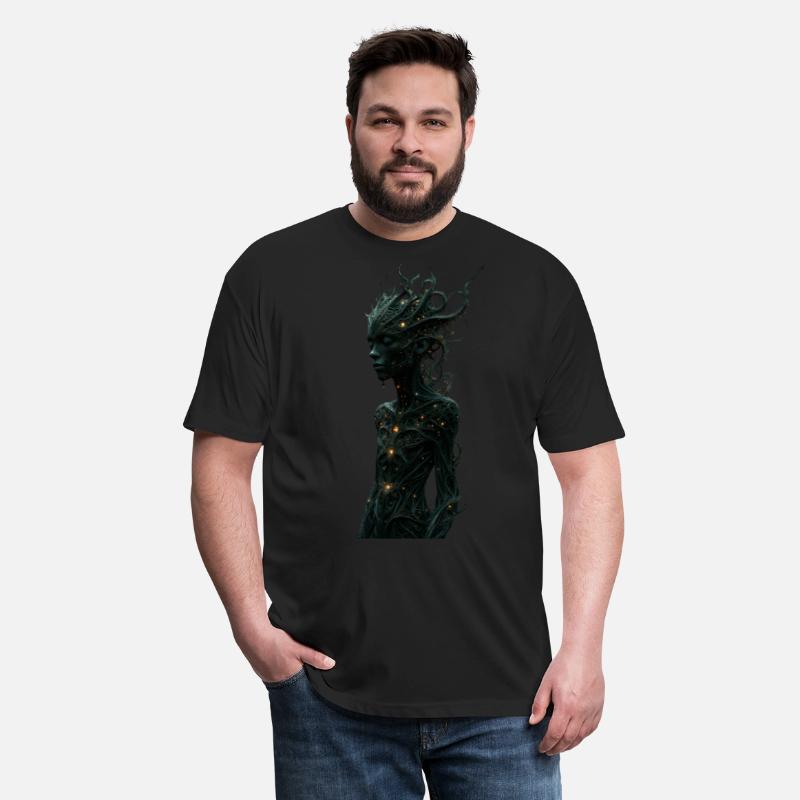Mystical Forest Guardian with Glowing Tentacles