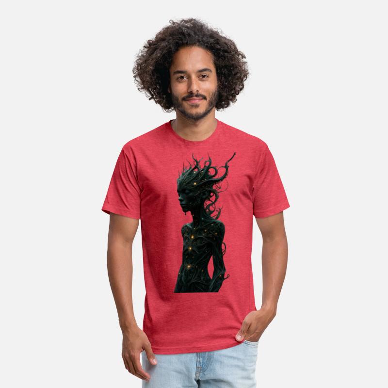 Mystical Forest Guardian with Glowing Tentacles