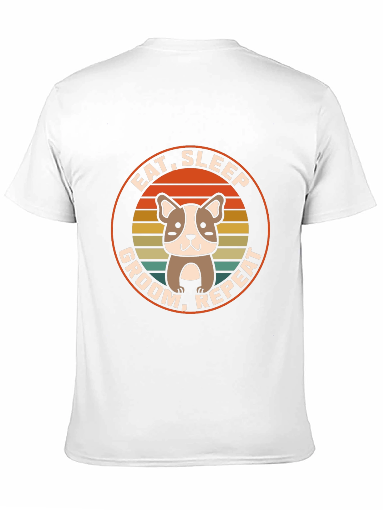 Eat Sleep Groom Repeat Dog T-Shirt