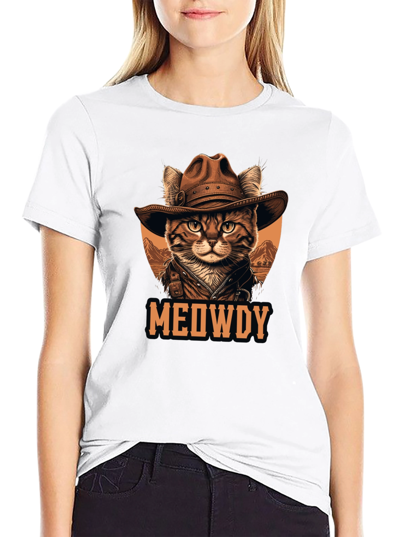 Meowdy Cat Cowboy T-Shirt