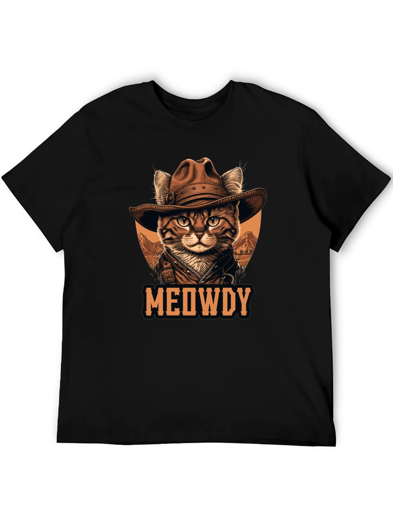 Meowdy Cat Cowboy T-Shirt