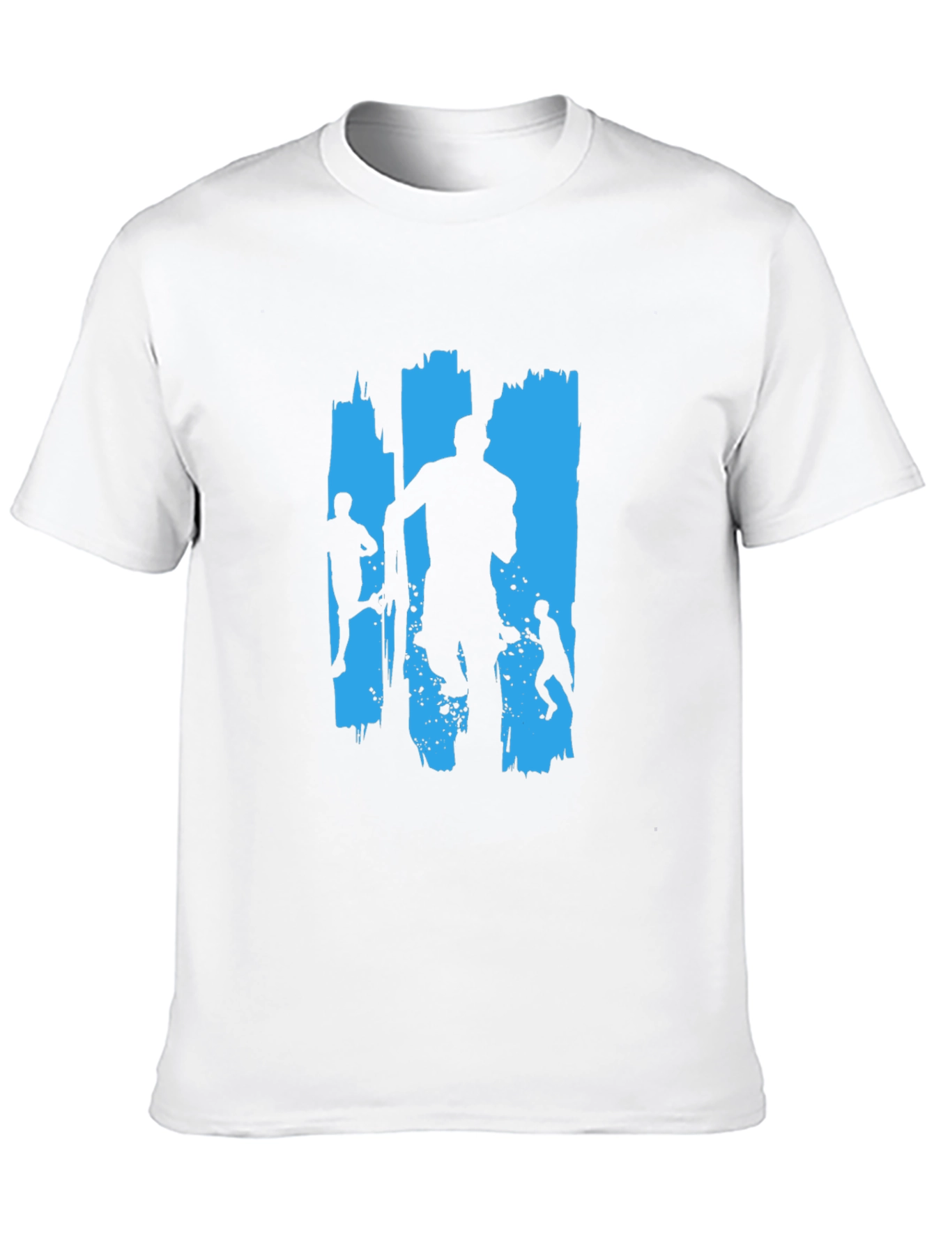 Runner Silhouette Graphic Tee - Black Cotton Casual Shirt