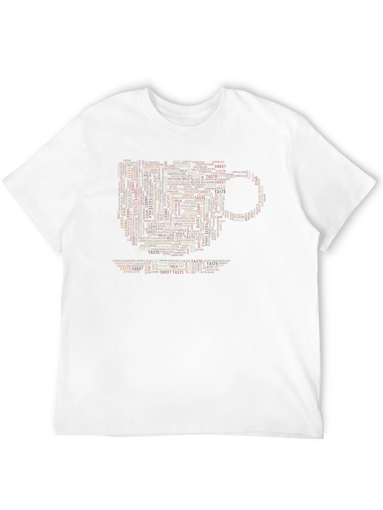 Coffee Lover Word Art Graphic T-Shirt