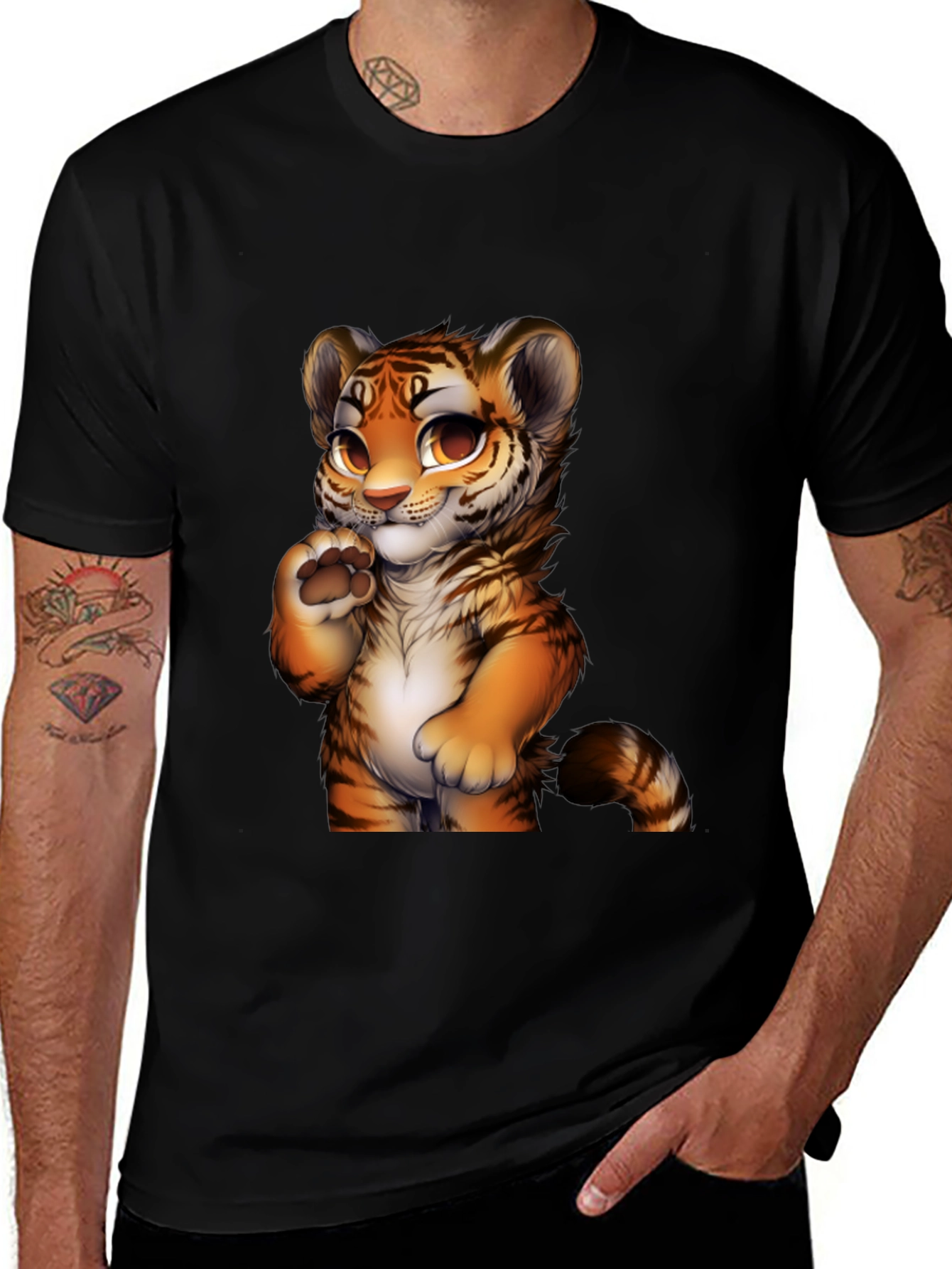 Cute Tiger Cub Graphic Tee